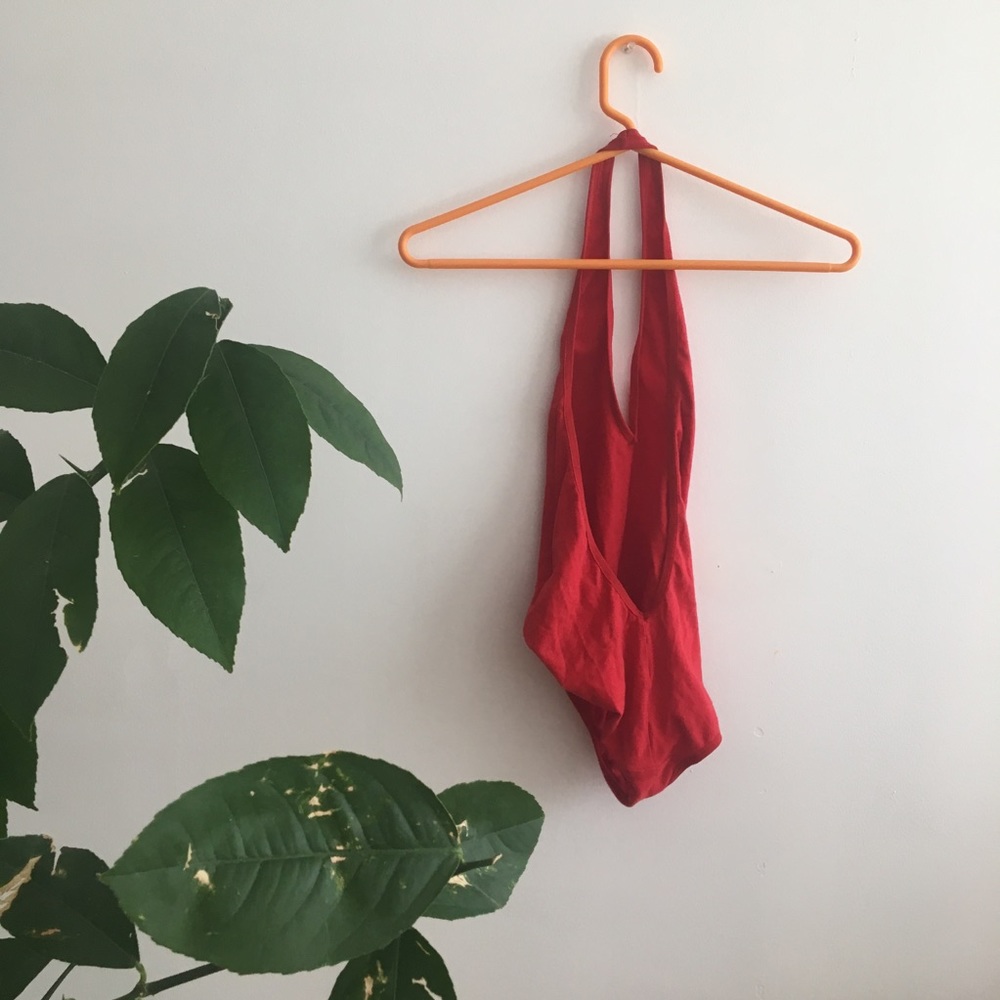 American Apparel halter body suit